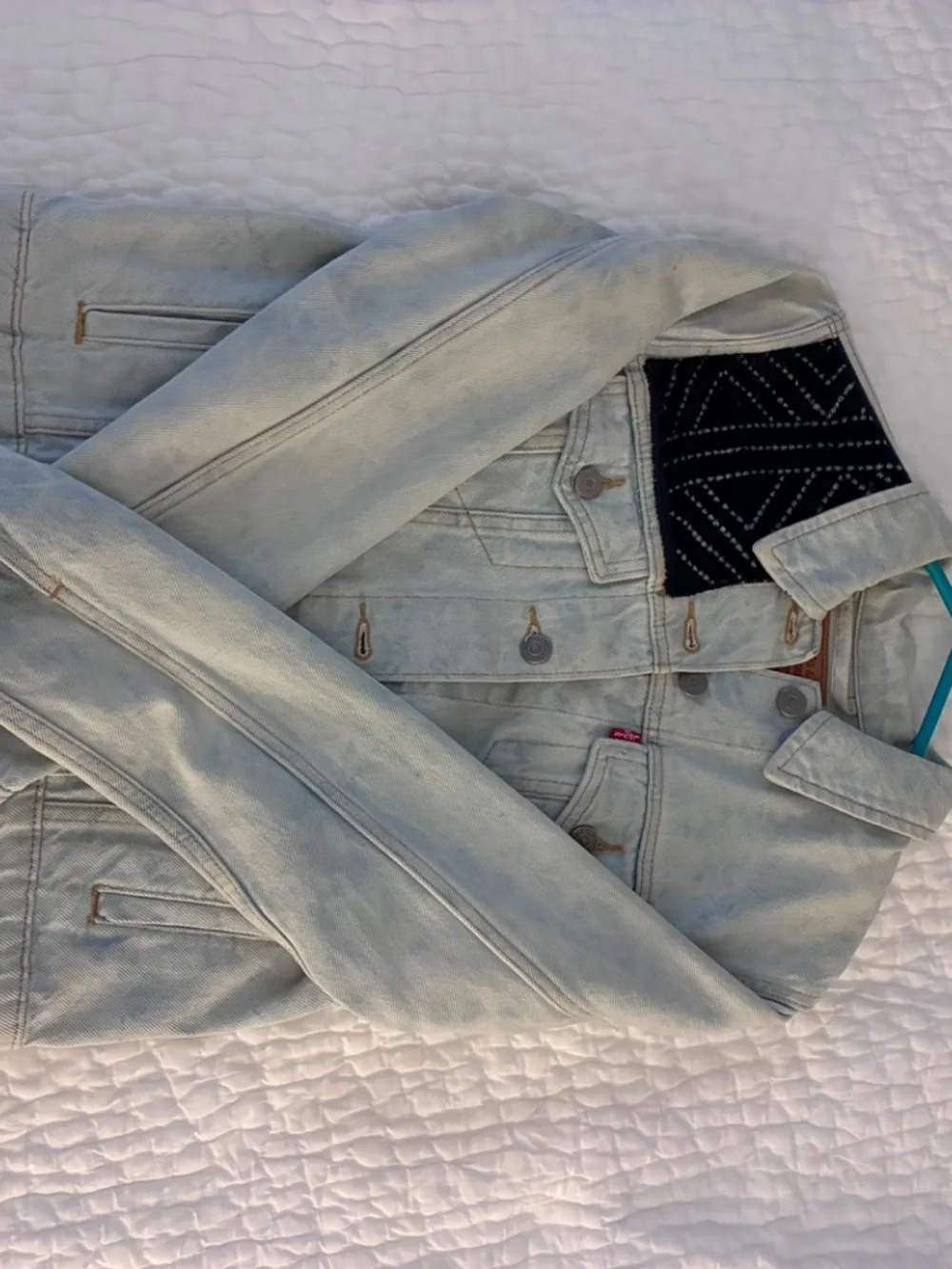 Denim Embroidered Jacket - Picture 4 of 5